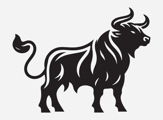 High Quality Bull Silhouette Vector for Design Projects