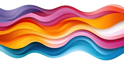 clean energy solar strategy concept. Colorful wavy lines create an abstract design with a vibrant gradient effect.