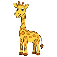 Naklejka premium giraffe illustration
