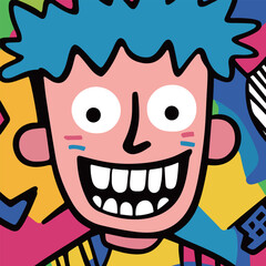 Colorful Cartoon Character