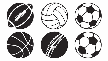 set of soccer balls