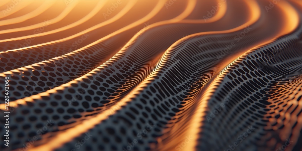 Poster clean energy solar strategy concept. abstract patterned texture with warm tones and flowing lines.