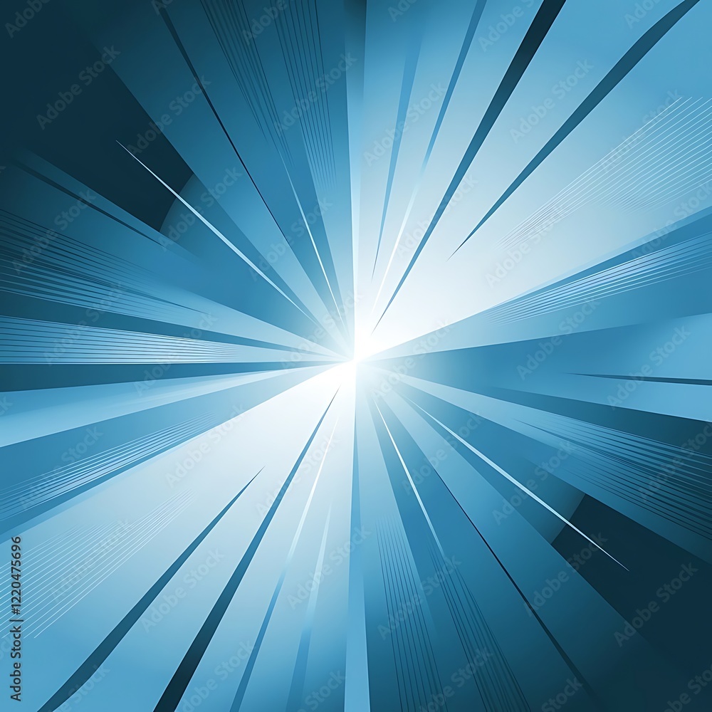 Poster abastract modern blue waves background. blue curves and the waves of the sea range from soft to dark