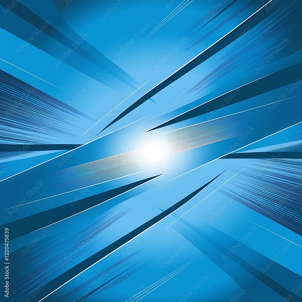 Poster abastract modern blue waves background. blue curves and the waves of the sea range from soft to dark