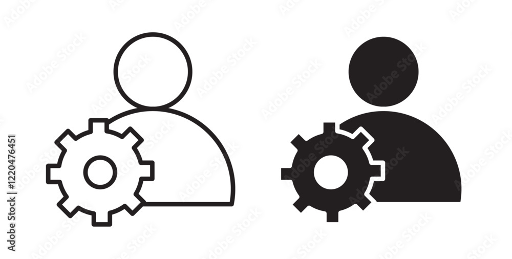 Poster account settings icons pack for ui designs