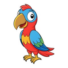 cartoon parrot