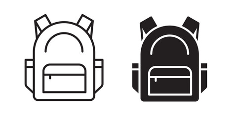 Backpack icons pack for ui designs