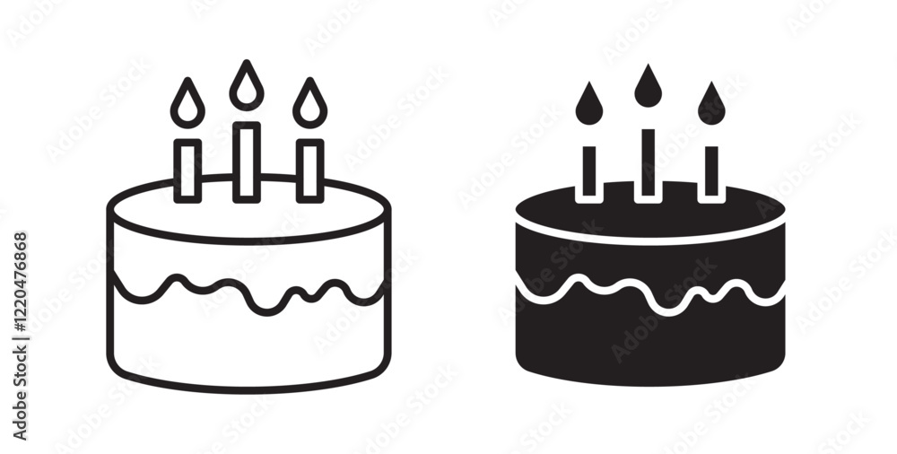 Poster cake icons pack for ui designs