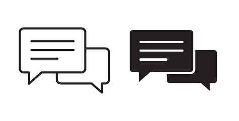 Chat bubble icons pack for ui designs