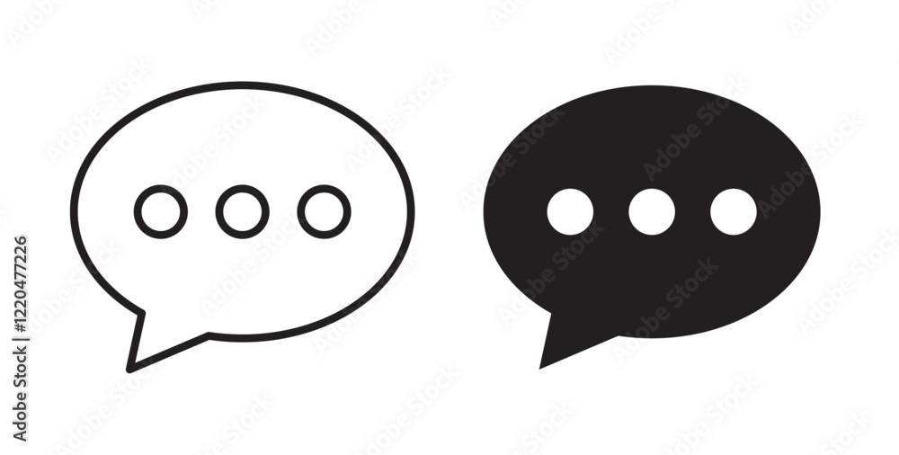 Poster comments icons pack for ui designs