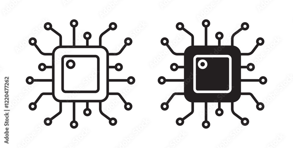 Poster Computer science icons pack for ui designs