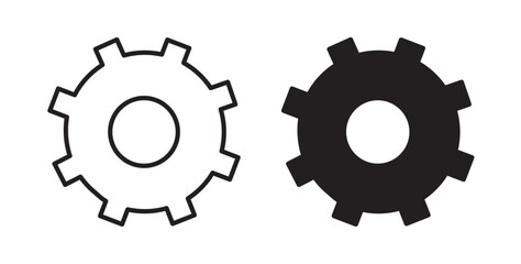 Cogwheel icons pack for ui designs