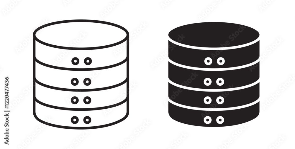 Poster Database icons pack for ui designs