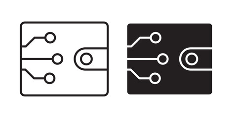 Cryptocurrency wallet icons pack for ui designs