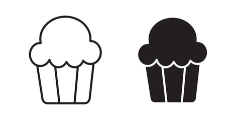 Cupcake icons pack for ui designs