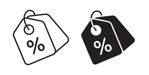 Discount tag icons pack for ui designs