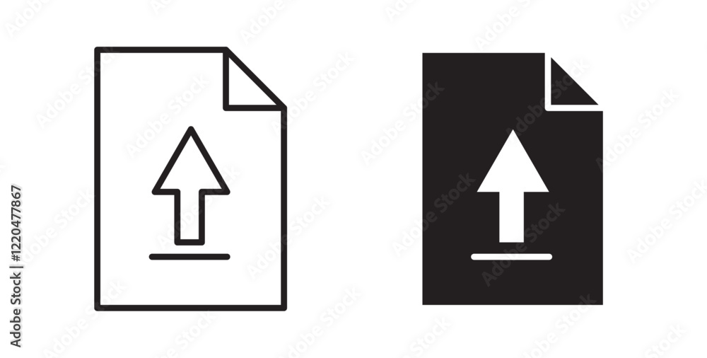 Poster File upload icons pack for ui designs