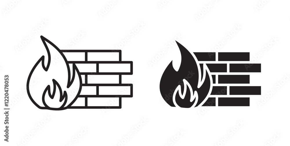Poster Firewall icons pack for ui designs