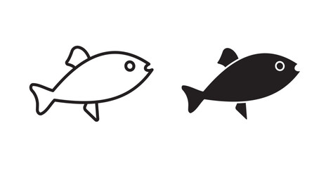 Fish icons pack for ui designs