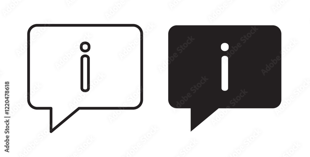 Poster info icons pack for ui designs