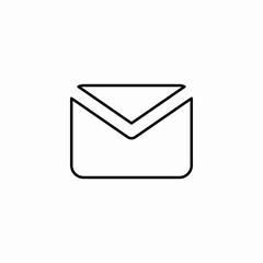 Email message envelope icon vector sign