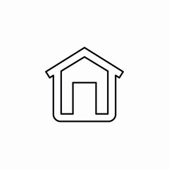 Home building icon vector sign