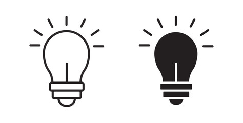 Lamp icons pack for ui designs