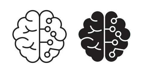 Machine learning icons pack for ui designs