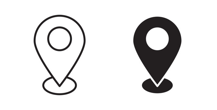 Map marker icons pack for ui designs