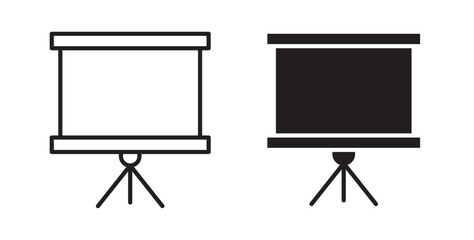 Presentation screen icons pack for ui designs