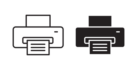 Print icons pack for ui designs