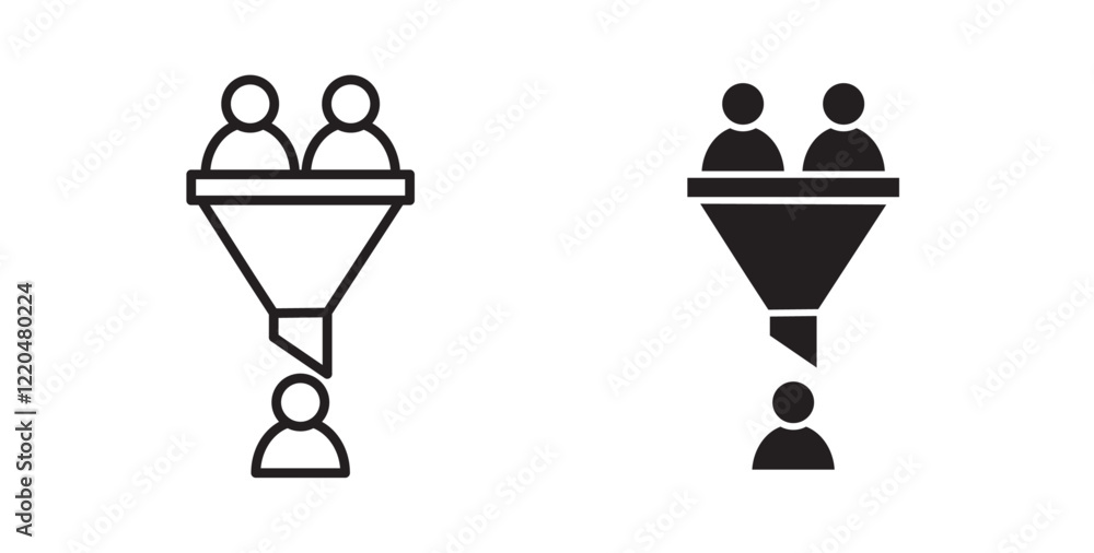 Poster sales conversion icons pack for ui designs