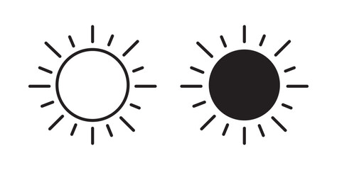 Fototapeta premium Sun icons pack for ui designs