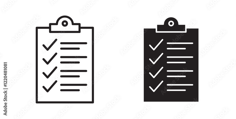Poster Todo list icons pack for ui designs