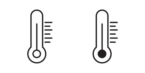 Thermometer icons pack for ui designs