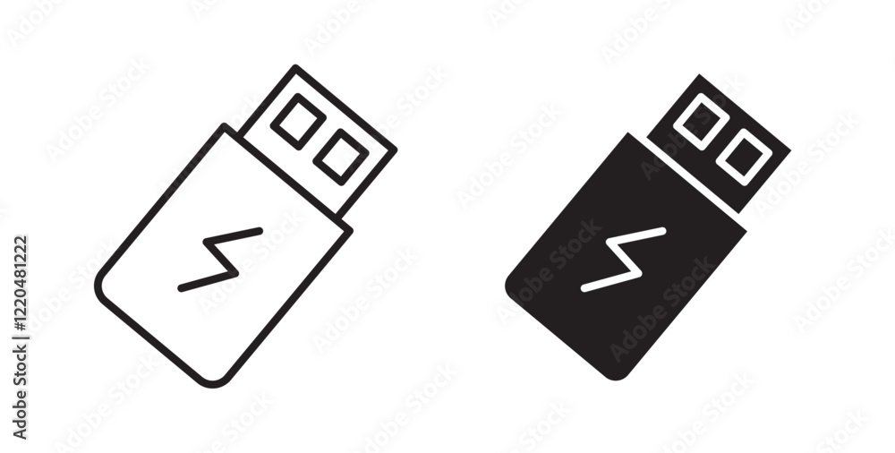 Poster usb icons pack for ui designs