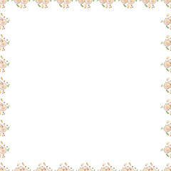 Garlic white onion pattern watercolor illustration on white background