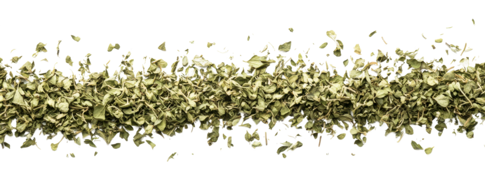 PNG Line of dried herbs on white background