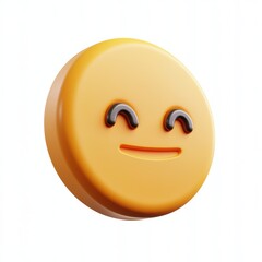 Fototapeta premium 3D icon cartoon chat bubble with a support icon inside, isolated on a white background 