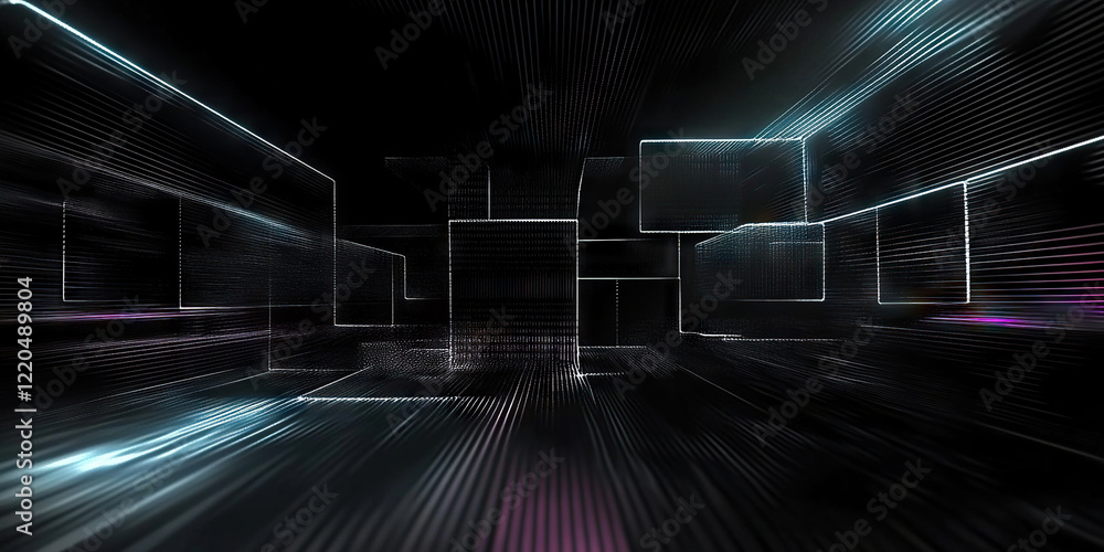 Poster digital background perfect for tech processes, neural networks, artificial intelligence, data transf