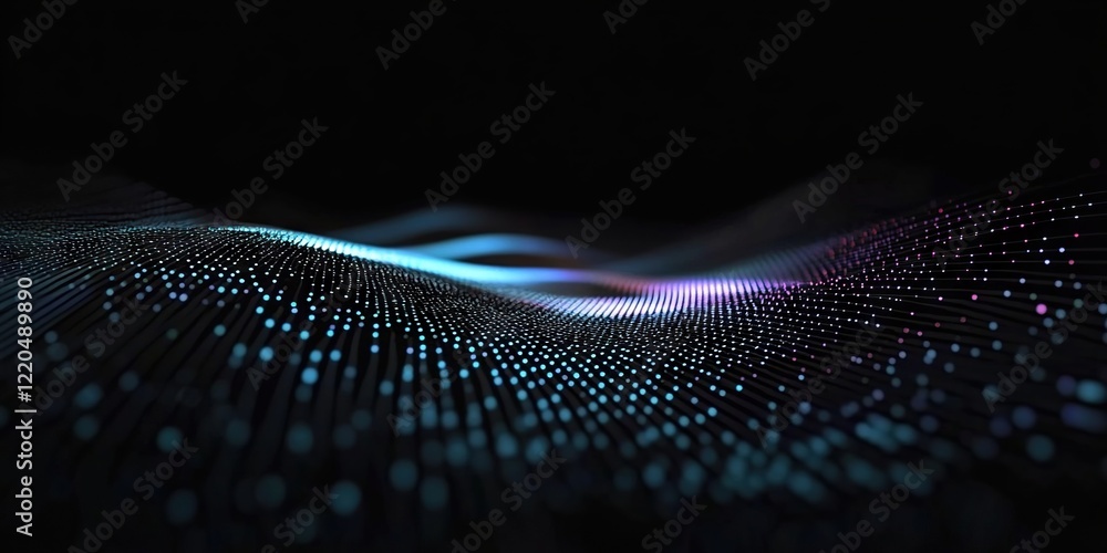 Poster digital background perfect for tech processes, neural networks, artificial intelligence, data transf