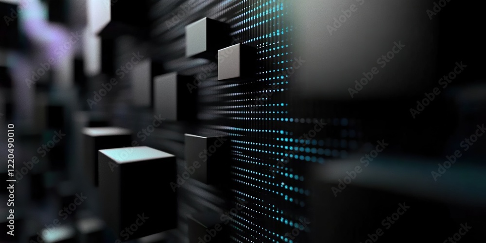Fototapete digital background perfect for tech processes, neural networks, artificial intelligence, data transf