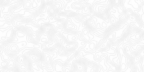 Curved reliefs abstract background White wave paper. Black and white lines seamless Topographic map patterns, topography line map. Contour abstract map relief land outline. Topographic map patterns.