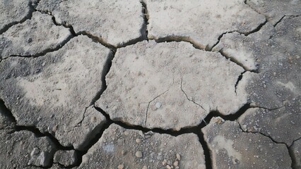 Fototapeta premium コンクリートのひび割れのイメージ 背景素材 テクスチャ AI生成素材