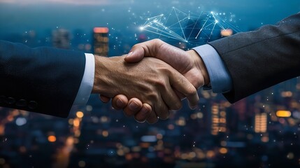 Two Men Shaking Hands to Solidify a Business Deal