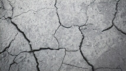 Obraz premium コンクリートのひび割れのイメージ 背景素材 テクスチャ AI生成素材
