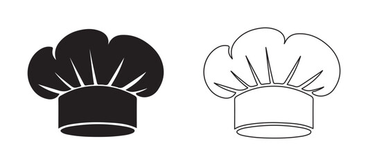 Chef hat vector icon - isolated