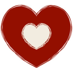 the Abstract Heart and vintage color