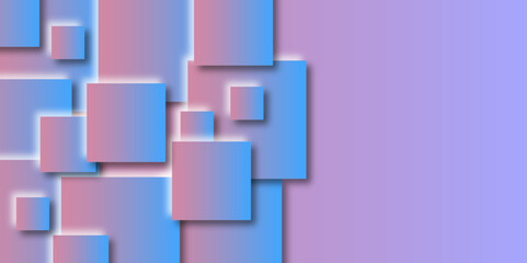 abstract squares colorful background with futuristic colors and very suitable for wallpaper. Minimal geometric abstract background. Circle square and triangle design. PowerPoint Business background.