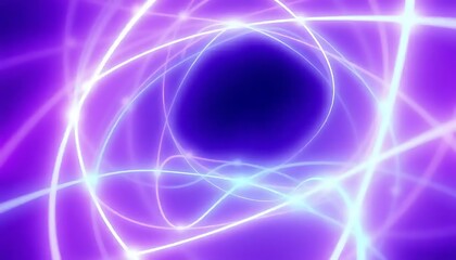 Obraz premium Abstract Purple And White Light Lines Swirling